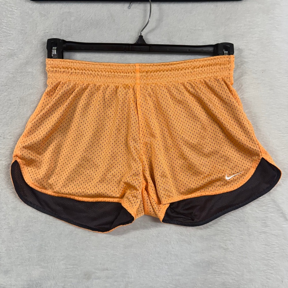 NWT Nike S Mesh Training Running Shorts Orange Athletic Gym Running Workout